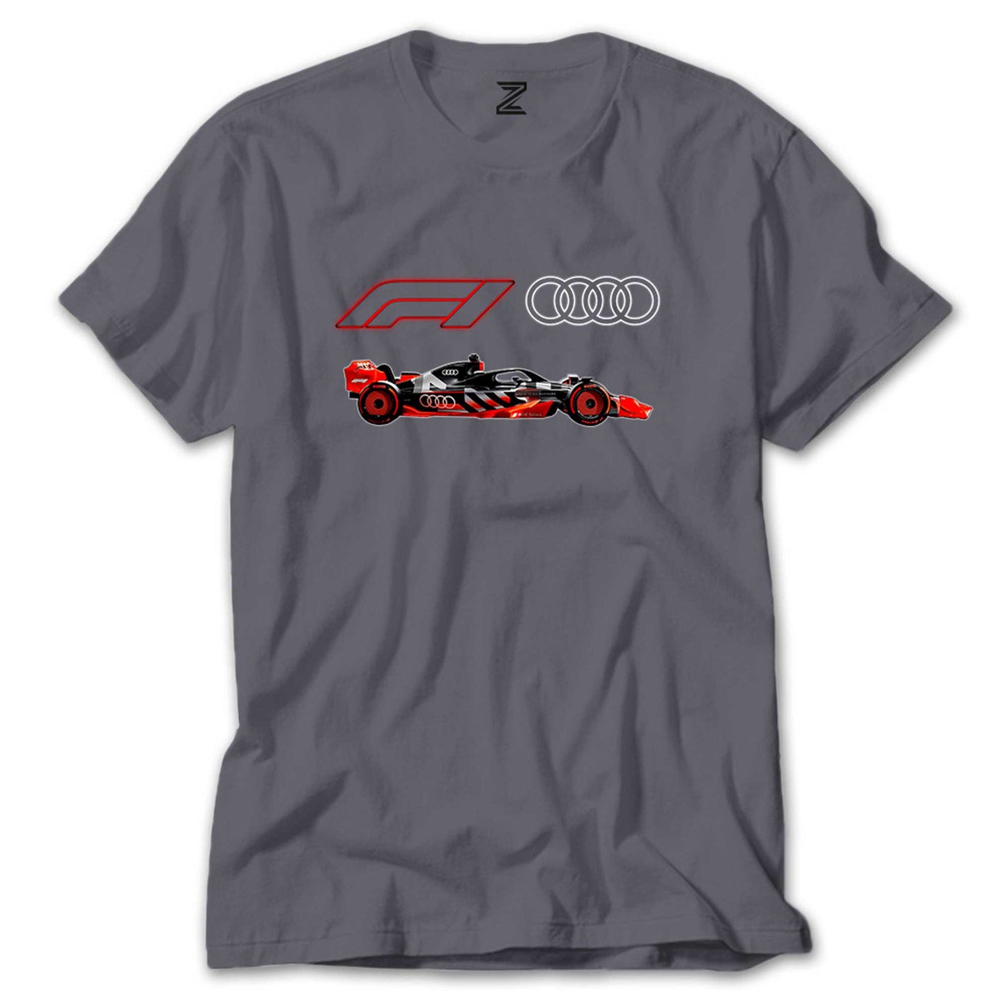 F1 Audi Logo Car Renkli Tişört