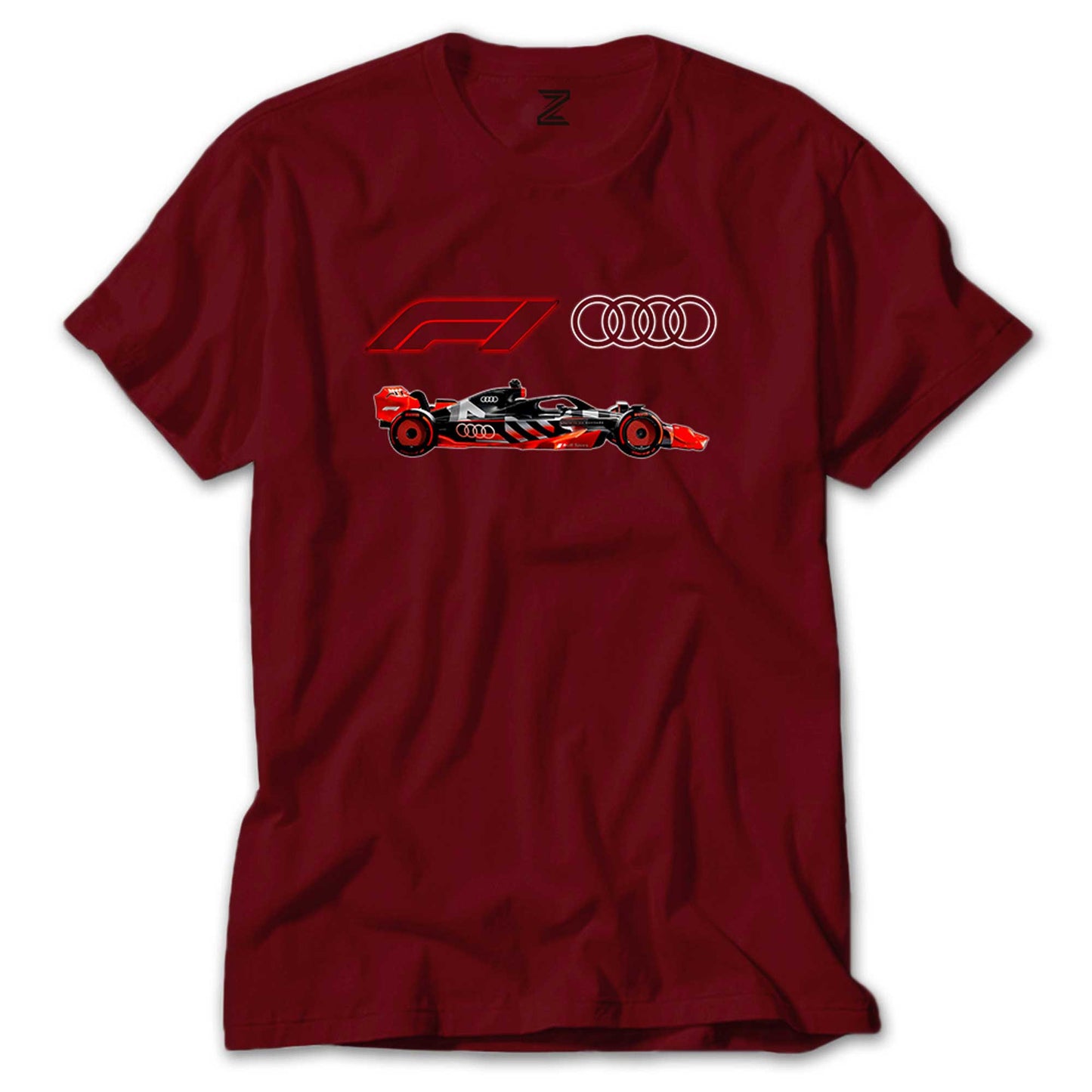 F1 Audi Logo Car Renkli Tişört