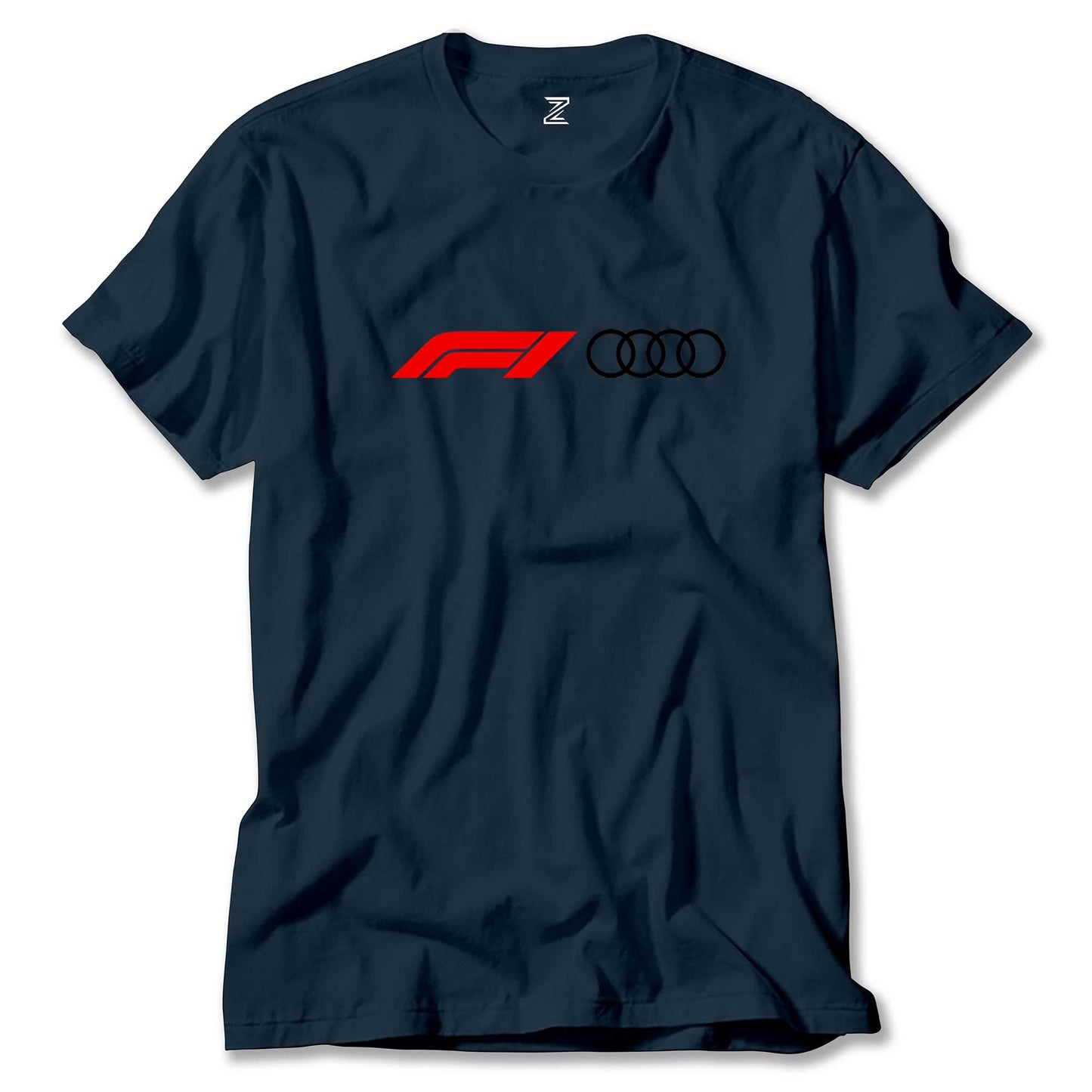 İndirimli F1 Audi Logo Lacivert Tişört