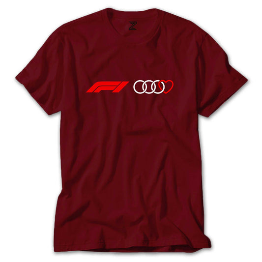 F1 Audi Love Renkli Tişört