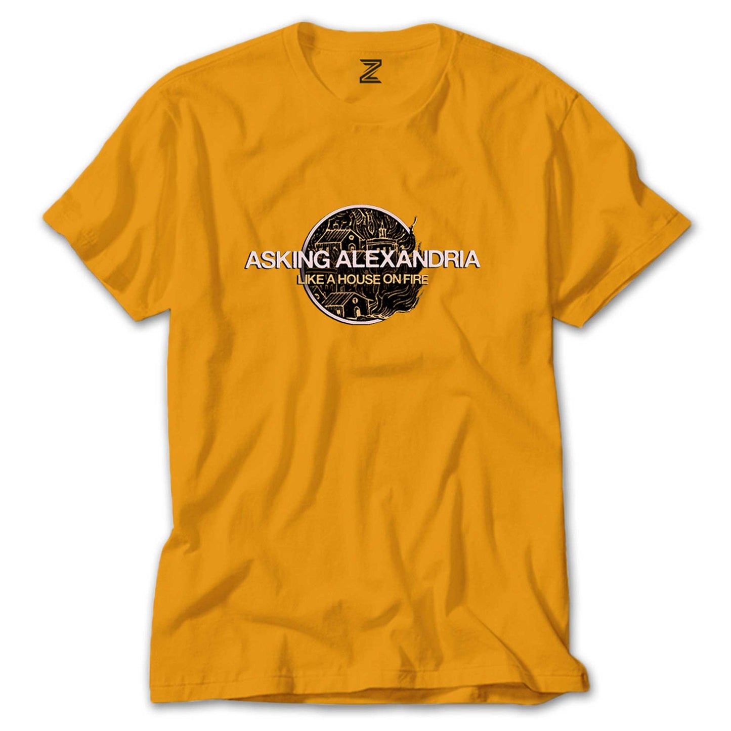 Asking Alexandria Like A House On Fire Renkli Tişört