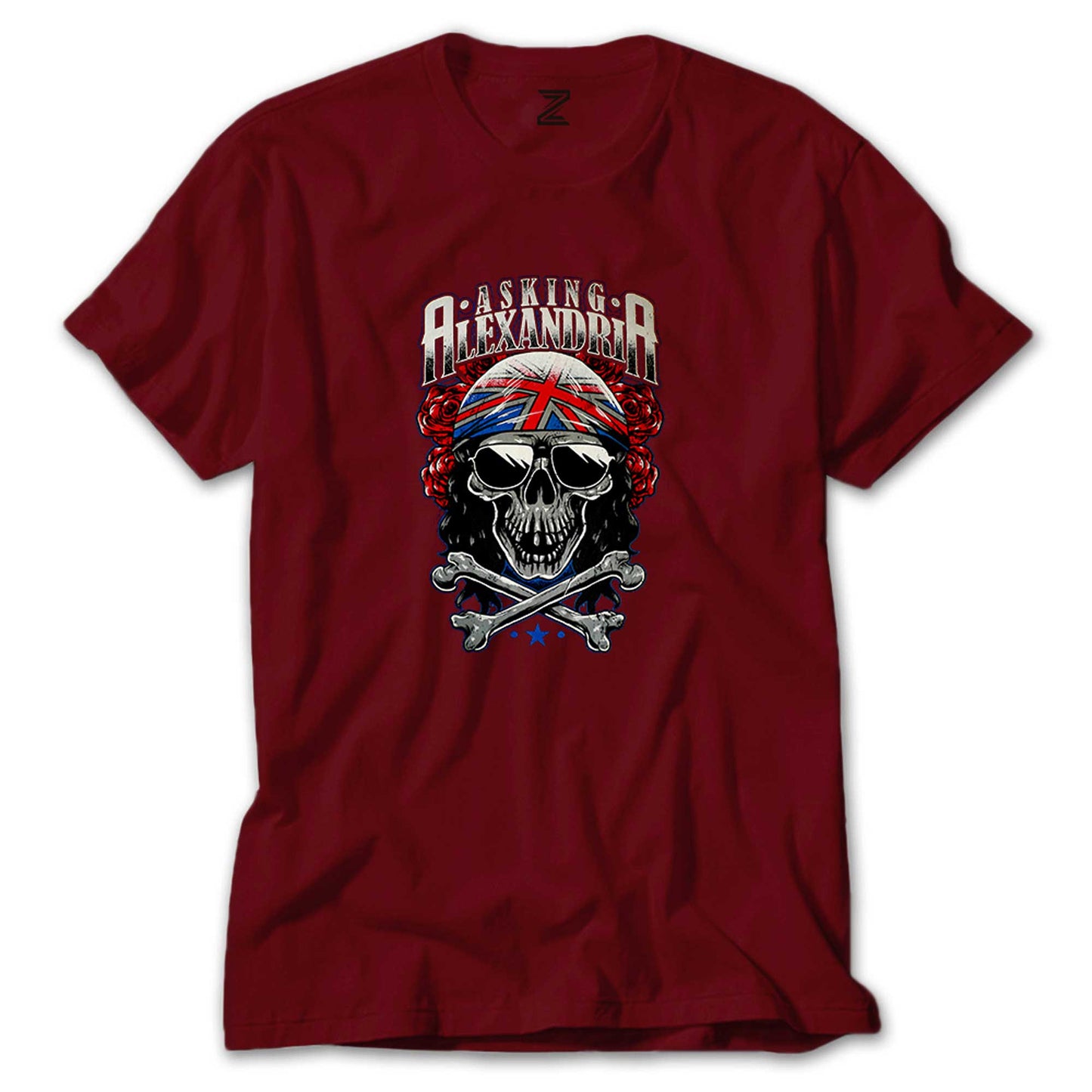 Asking Alexandria Skull Renkli Tişört