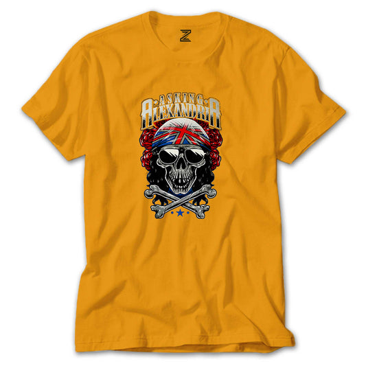 Asking Alexandria Skull Renkli Tişört