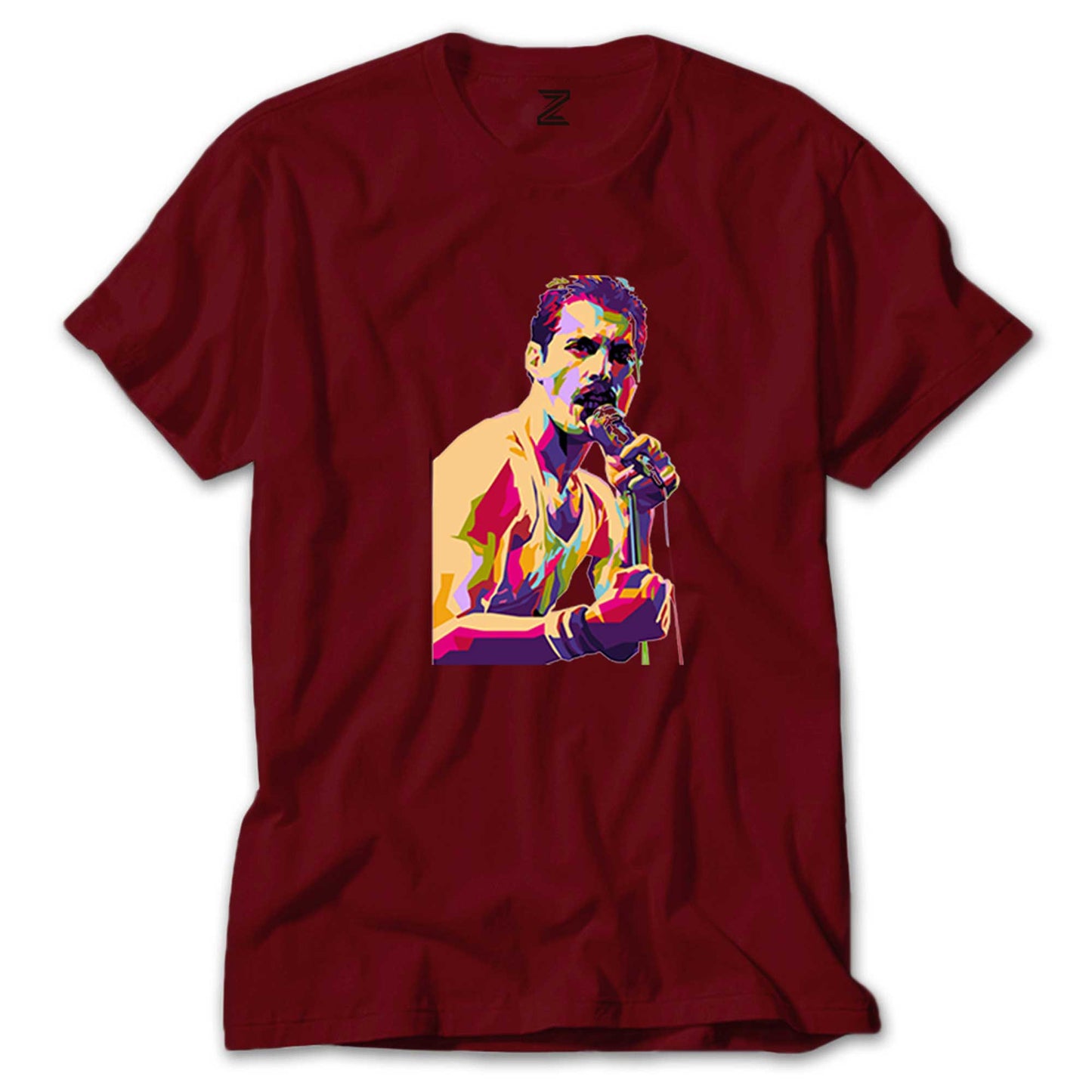 Queen Freddie Mercury Portre Renkli Tişört
