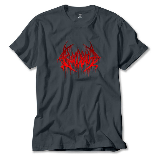 Bloodbath Logo Red Renkli Tişört