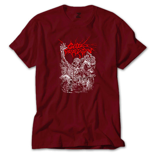 Cattle Decapitation Design Classic Renkli Tişört