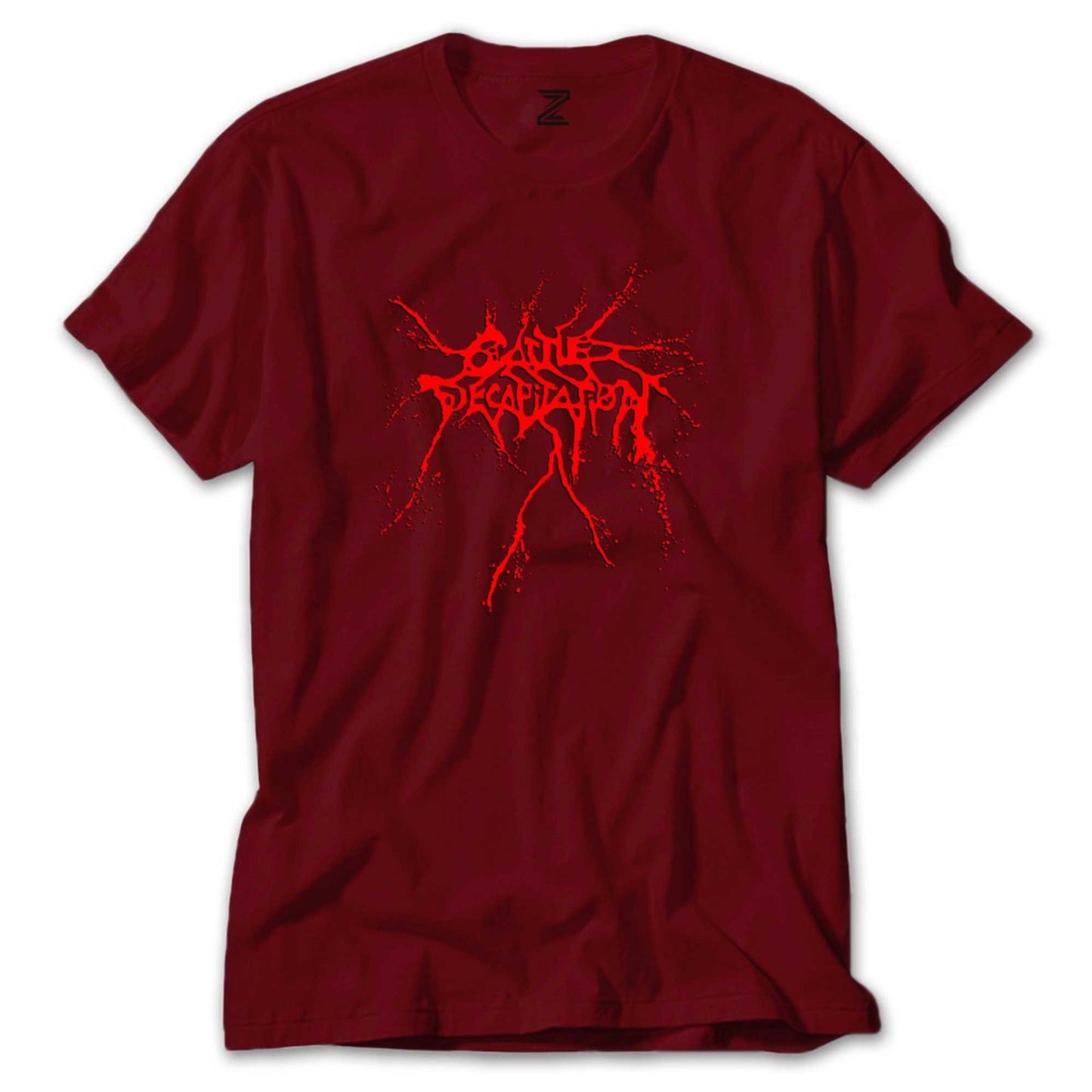 Cattle Decapitation Red Logo Renkli Tişört