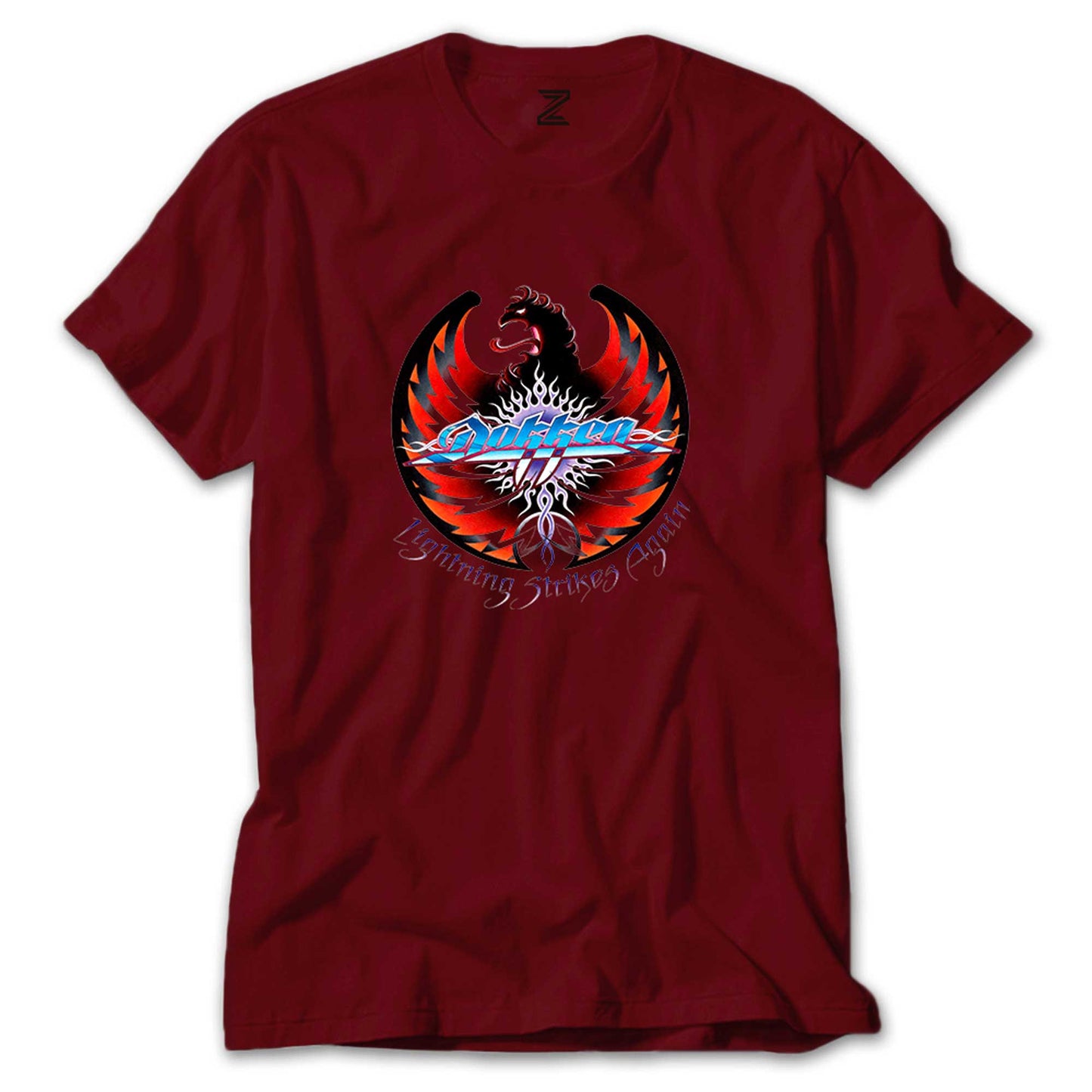 Dokken Lightning Strikes Again Renkli Tişört