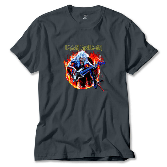Iron Maiden Fire Renkli Tişört