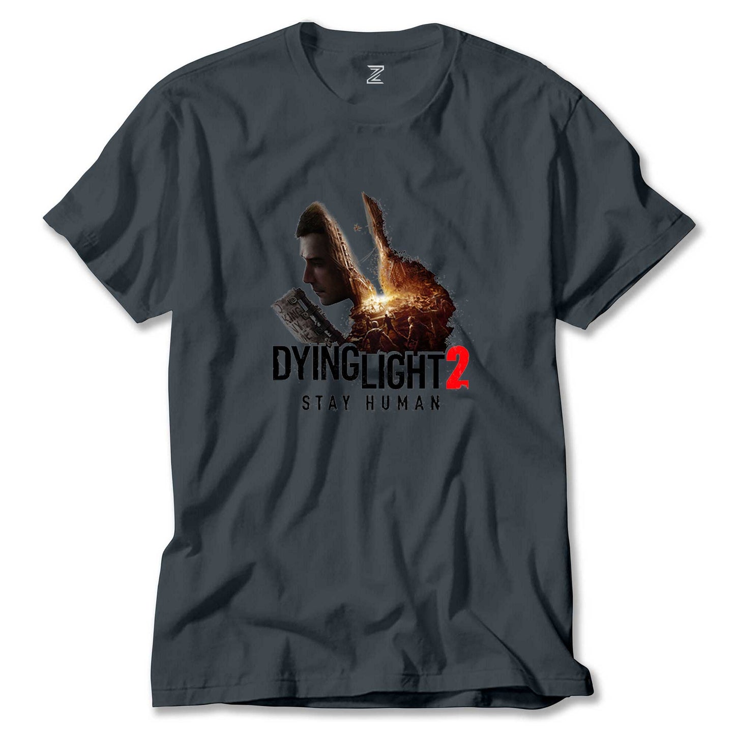 Dying Light Stay Human Renkli Tişört