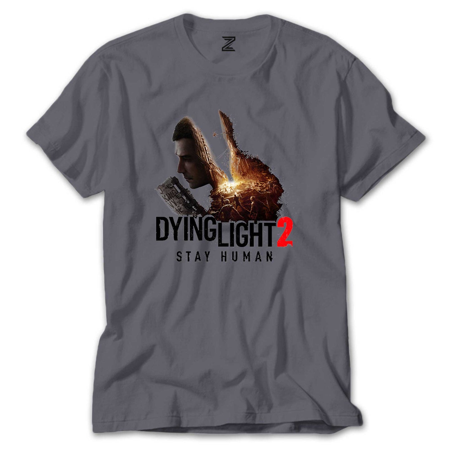 Dying Light Stay Human Renkli Tişört