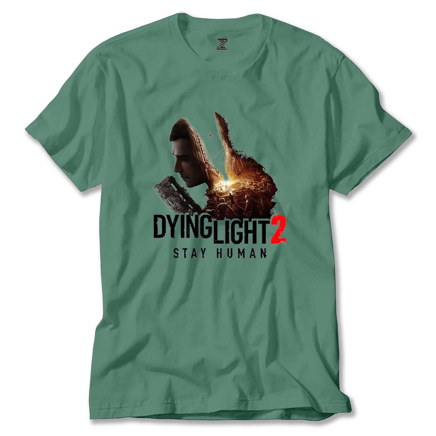 Dying Light Stay Human Renkli Tişört