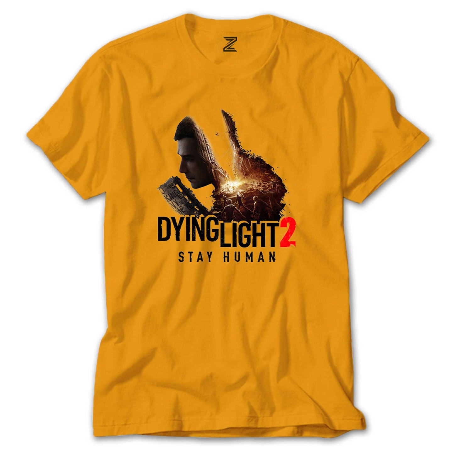 Dying Light Stay Human Renkli Tişört