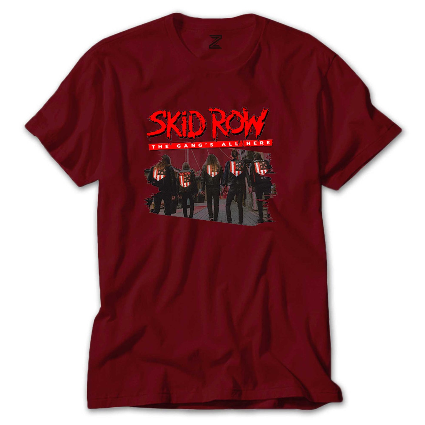 Skid Row The Gang Renkli Tişört