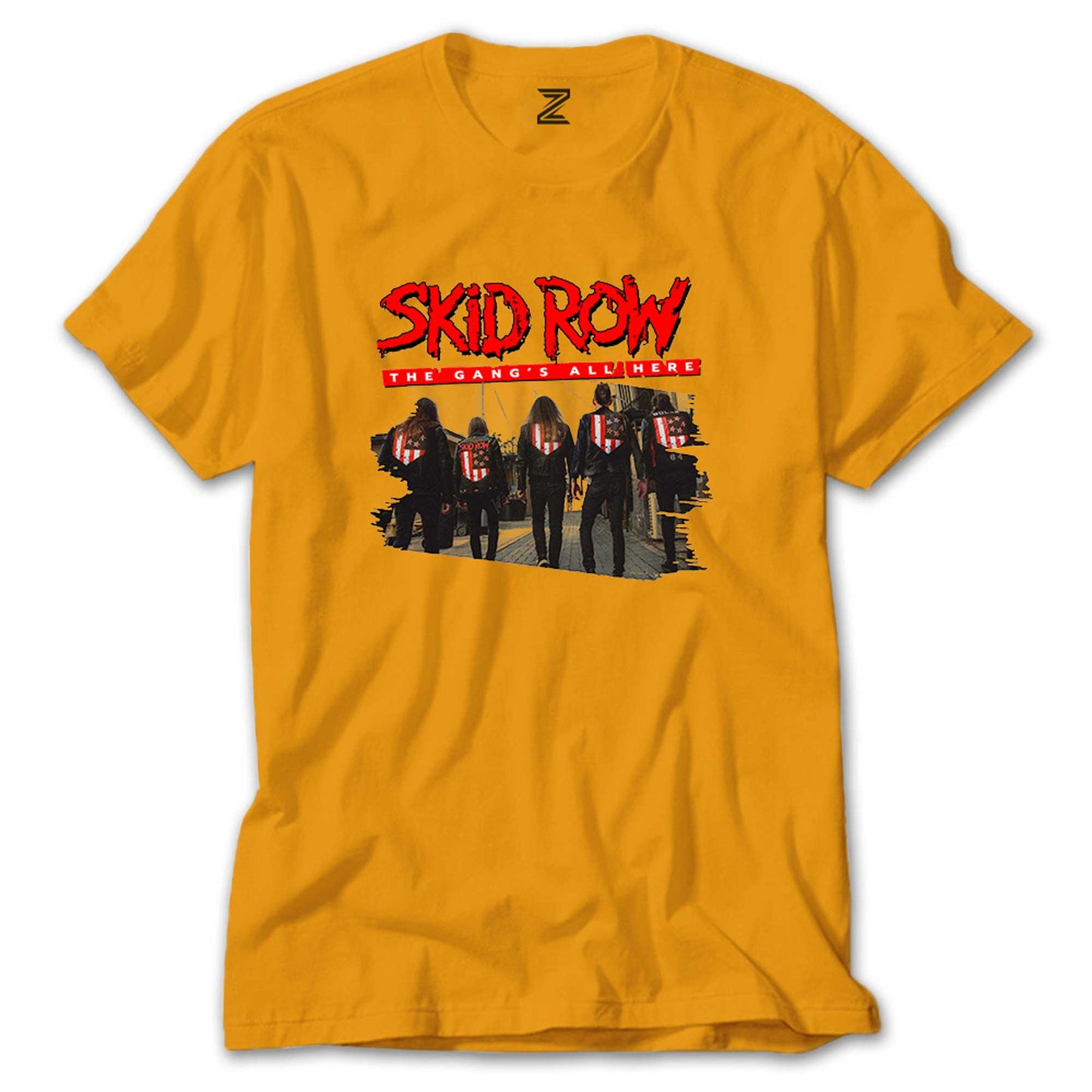 Skid Row The Gang Renkli Tişört