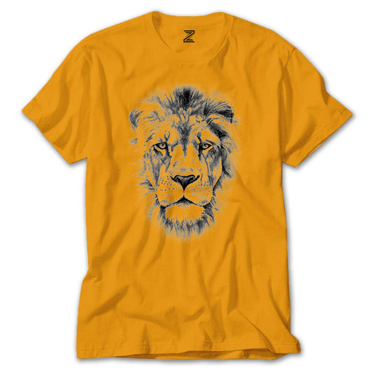 Lion Face Renkli Tişört