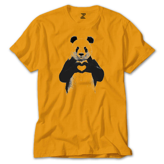 Panda Love Renkli Tişört