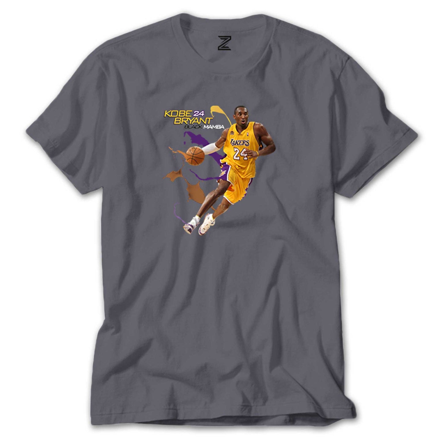 Kobe Bryant 24 Yellow Mamba Renkli Tişört