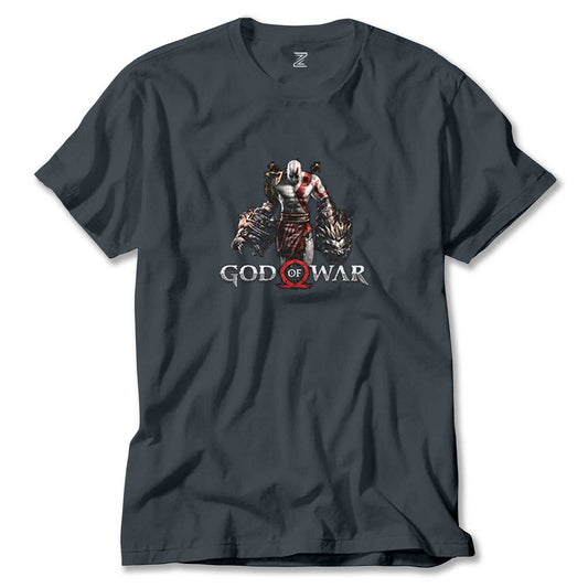 God Of War Kratos Lion Renkli Tişört