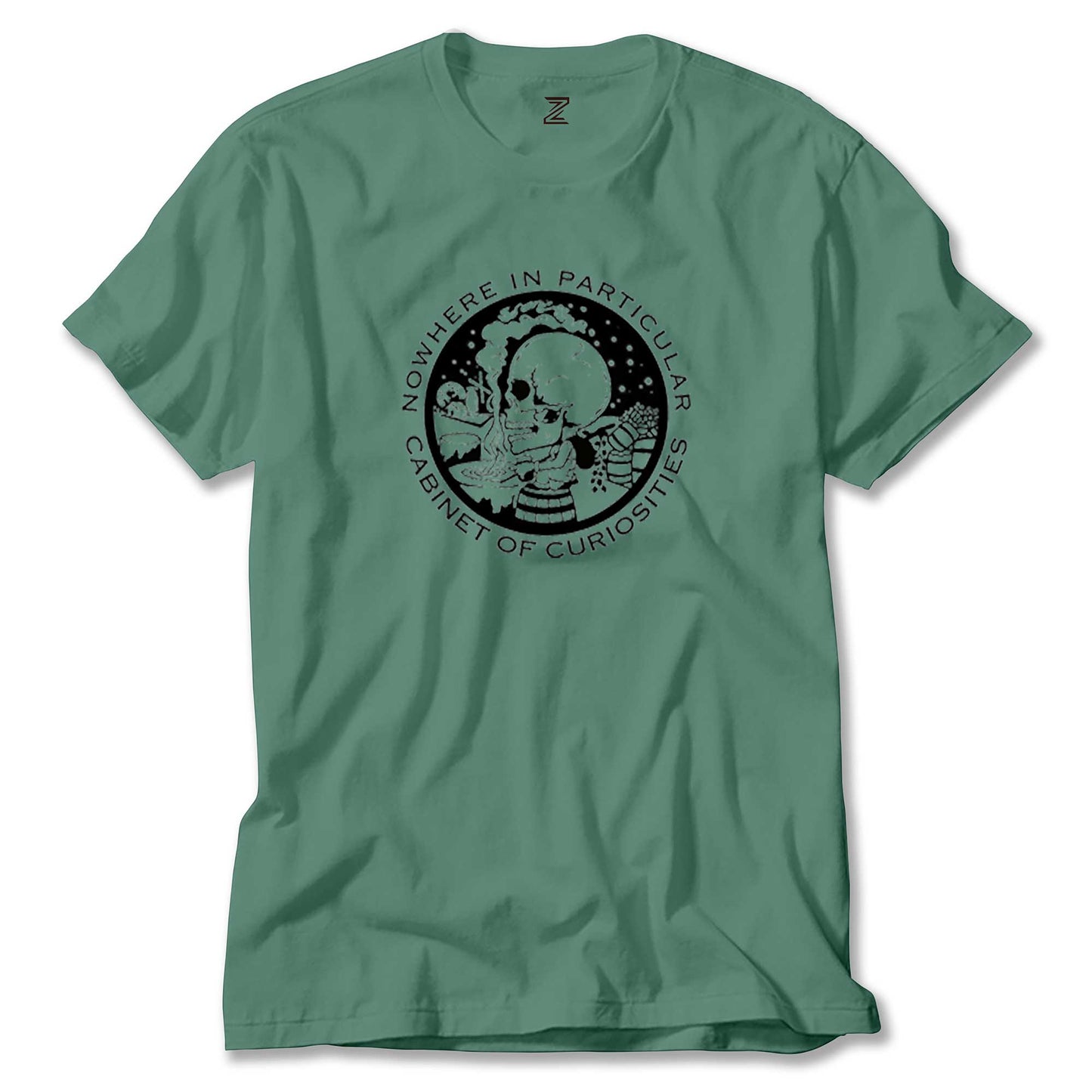 Cabinet Of Curiosities Black Skull Renkli Tişört