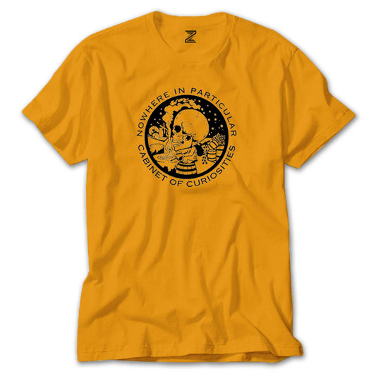 Cabinet Of Curiosities Black Skull Renkli Tişört