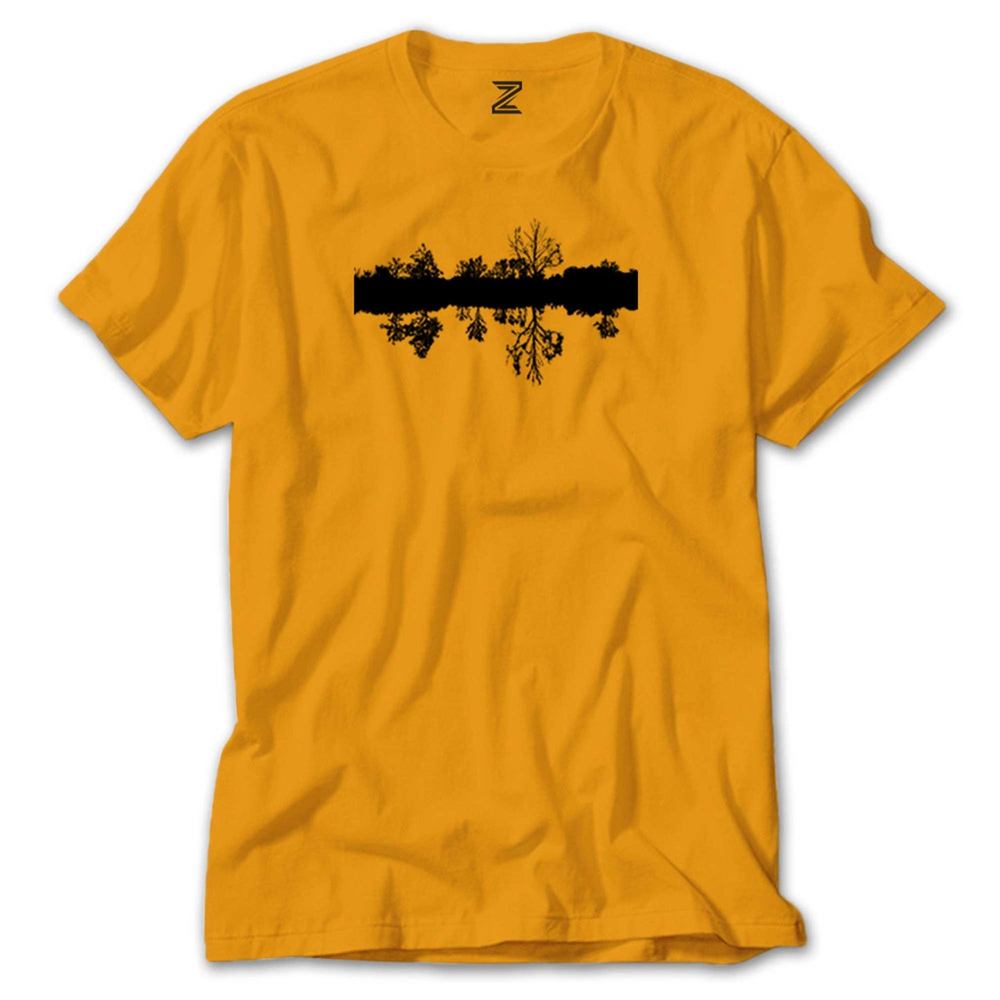 Black Tree Reflection Renkli Tişört