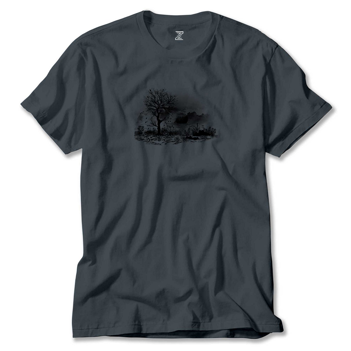Black Tree Lake Renkli Tişört