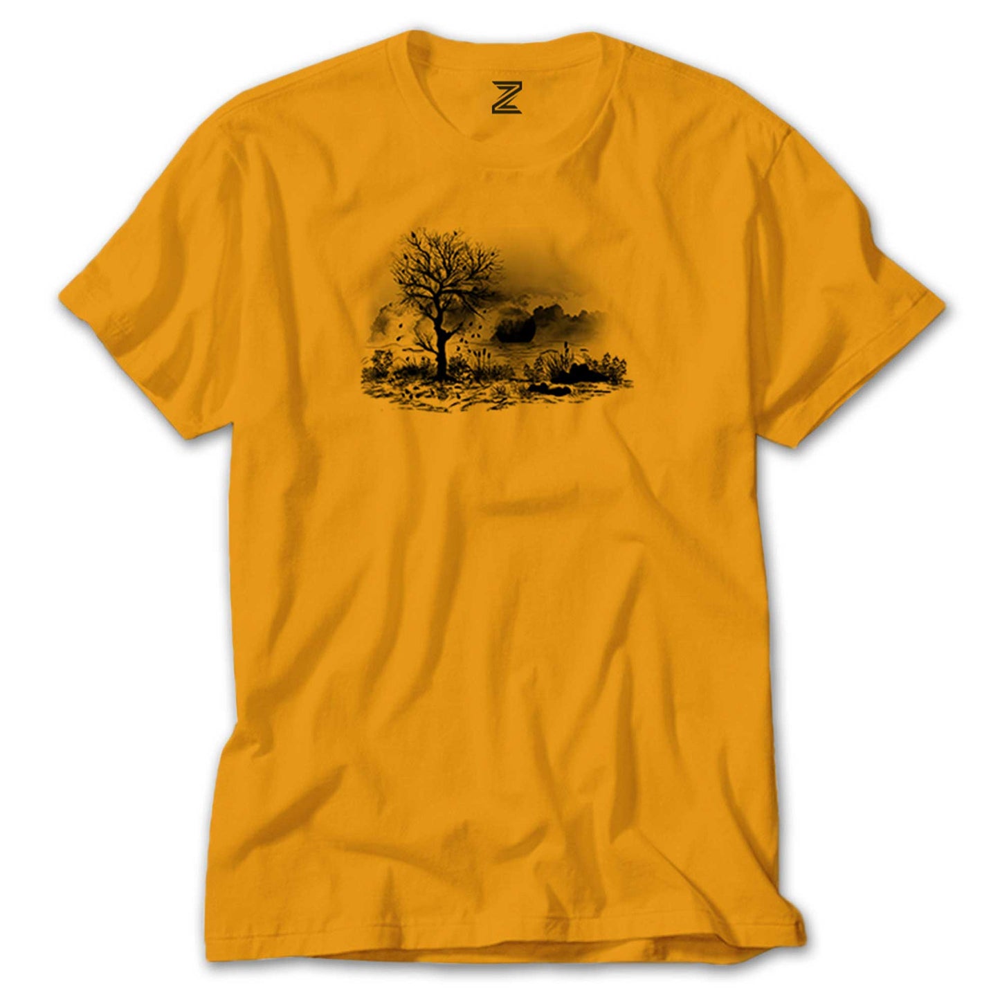 Black Tree Lake Renkli Tişört