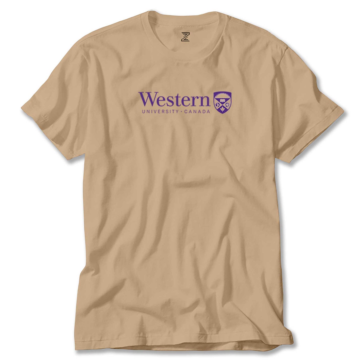 Western University Purple Logo Renkli Tişört