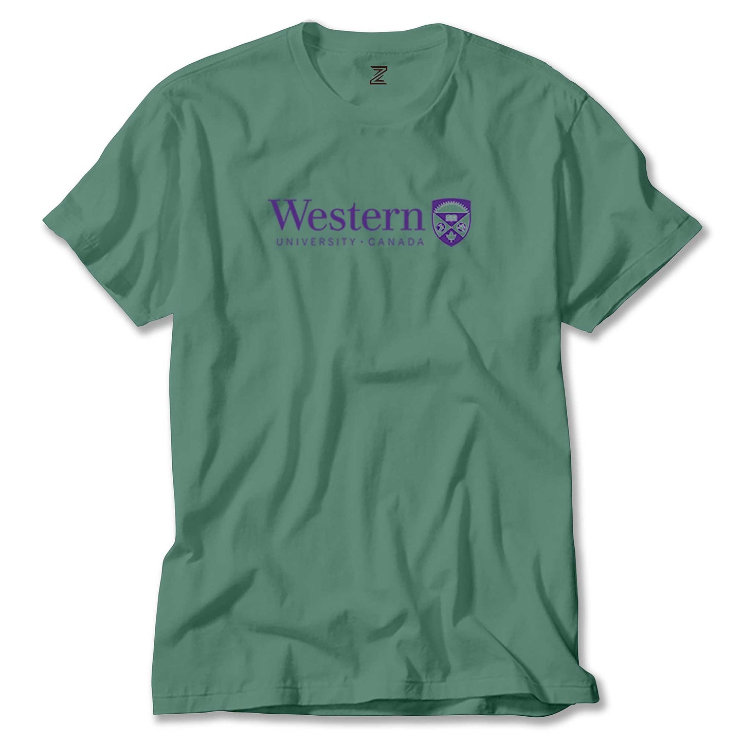 Western University Purple Logo Renkli Tişört