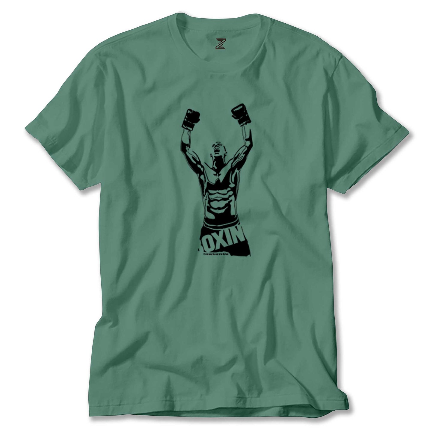 Boxing Fighter Silhouette Renkli Tişört