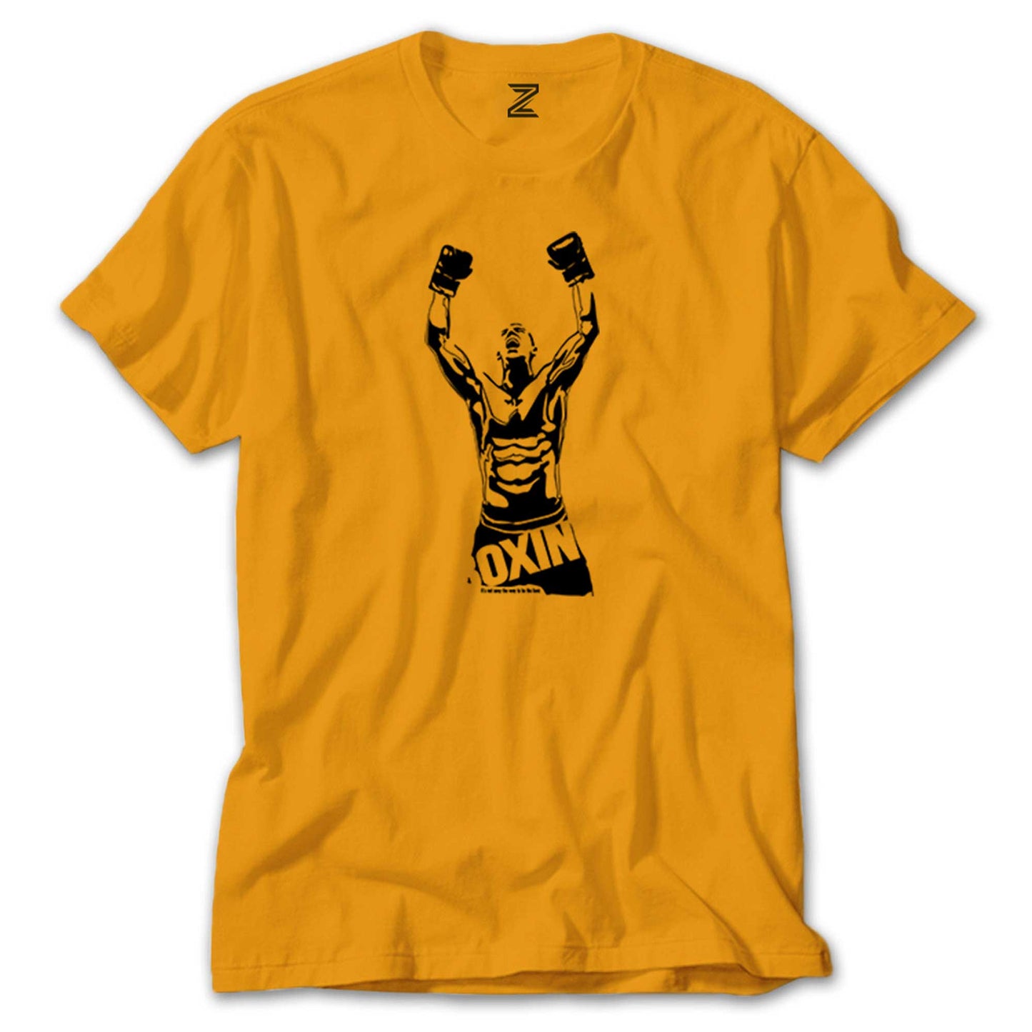 Boxing Fighter Silhouette Renkli Tişört