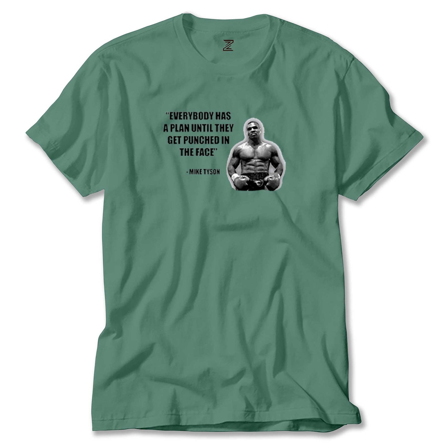 Mike Tyson Fighter Quote Renkli Tişört