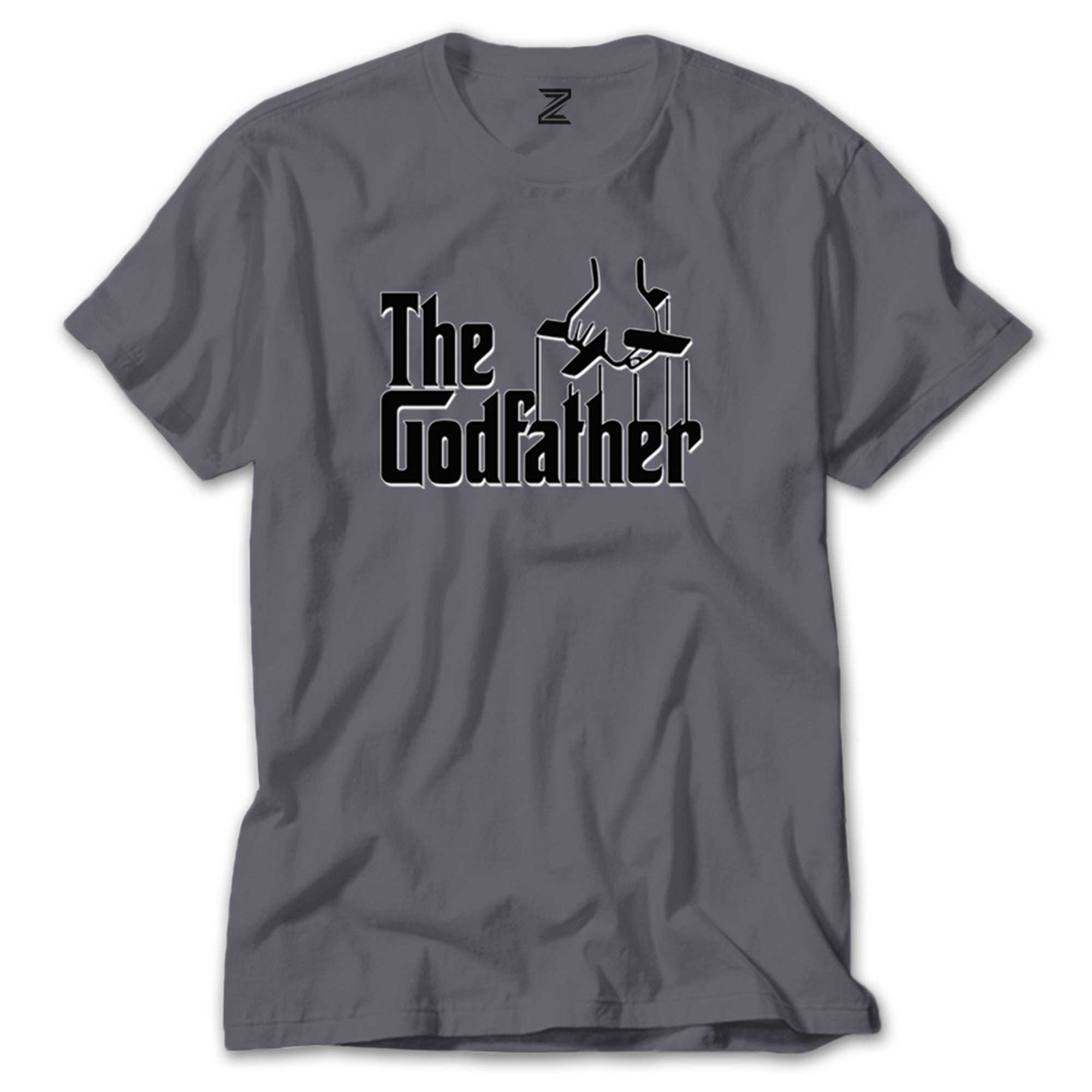 The Godfather Black Text Renkli Tişört