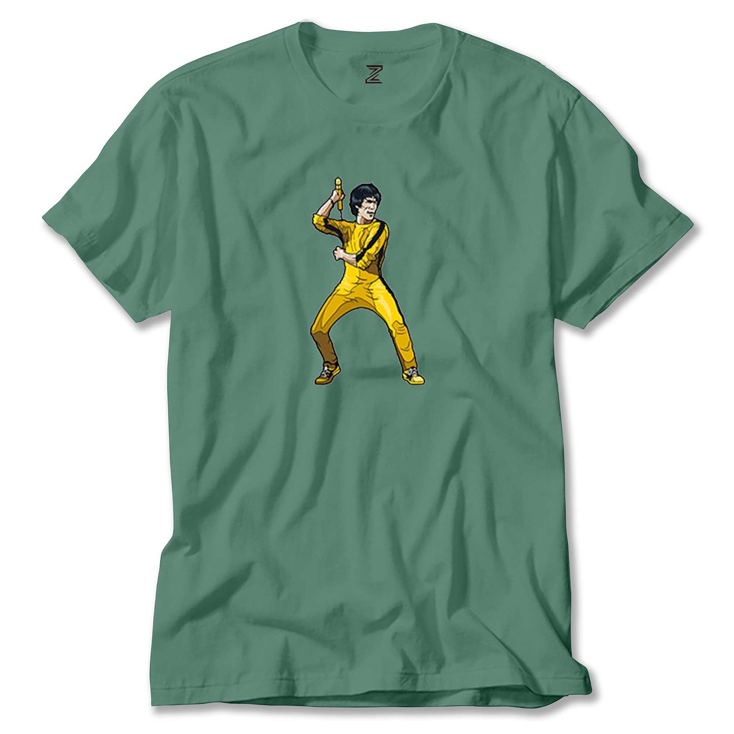 Bruce Lee Face for fight Renkli Tişört