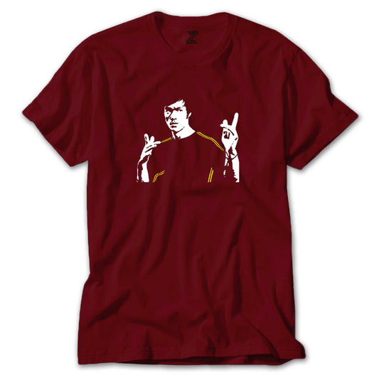 Bruce Lee Figure Renkli Tişört