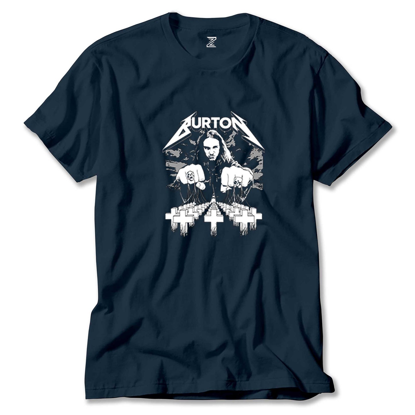 Metallica Cliff Burton Face Renkli Tişört