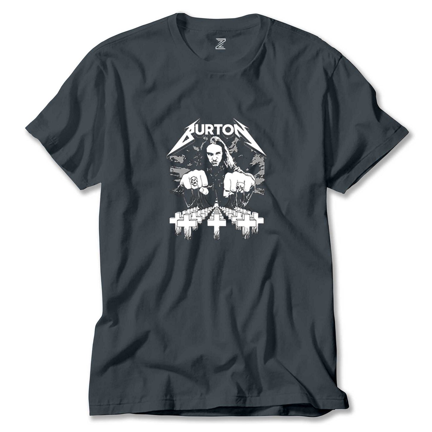 Metallica Cliff Burton Face Renkli Tişört