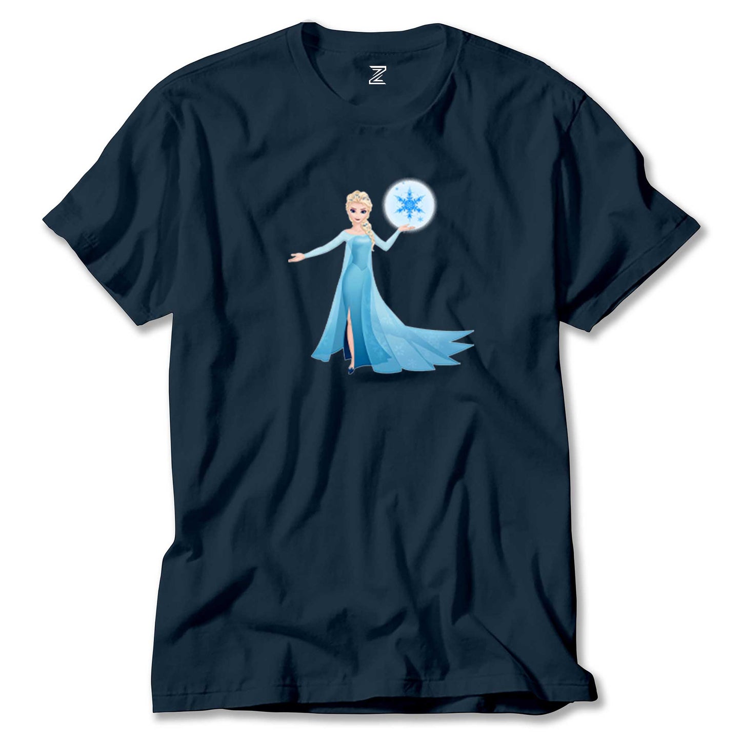 Karlar Ülkesi Elsa Siluet Renkli Tişört