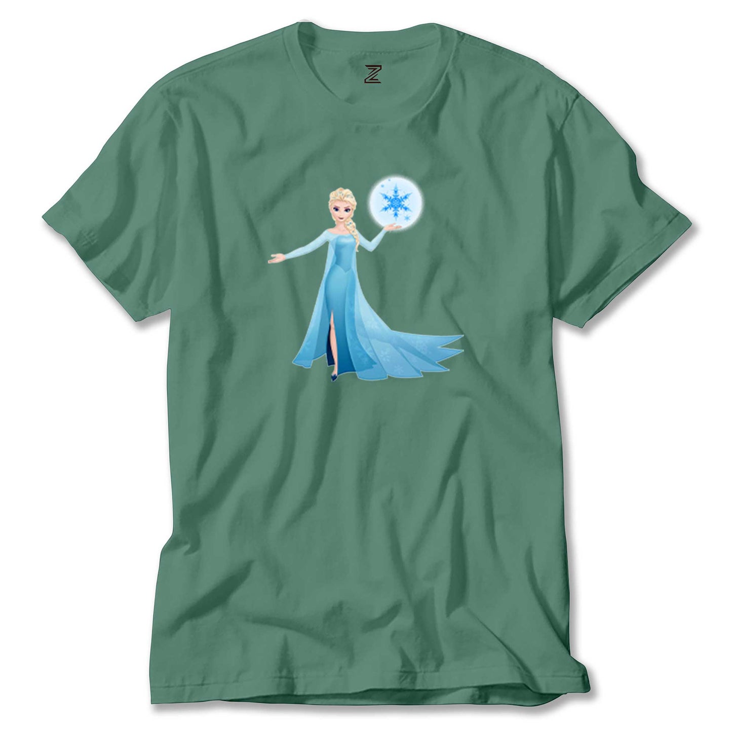 Karlar Ülkesi Elsa Siluet Renkli Tişört