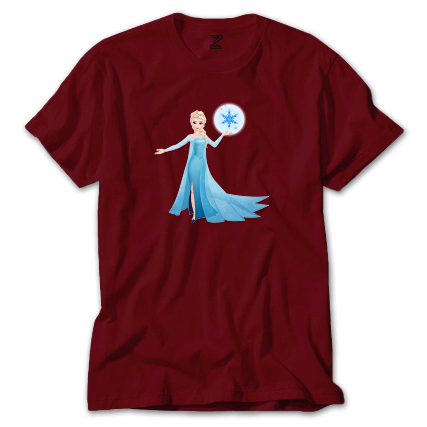 Karlar Ülkesi Elsa Siluet Renkli Tişört