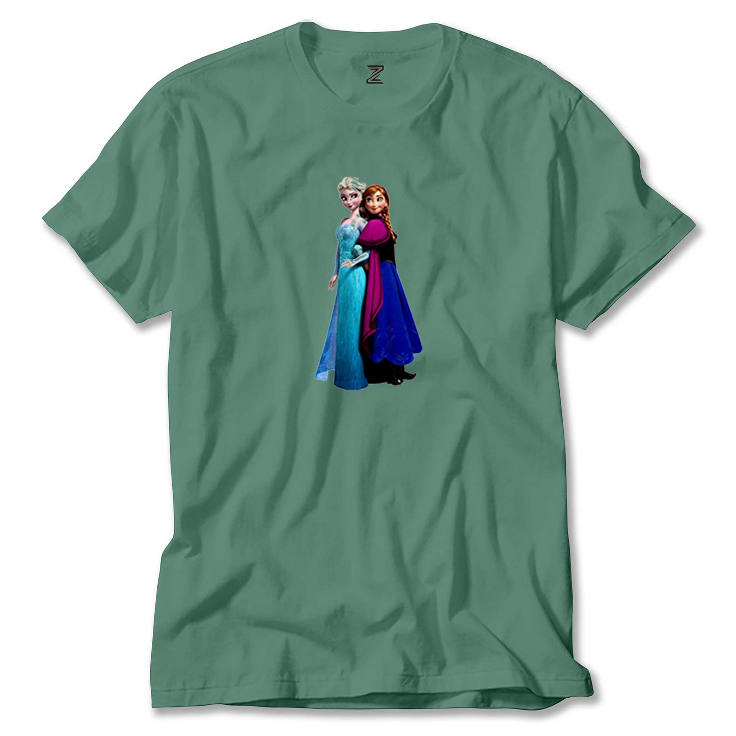 Karlar Ülkesi Elsa ve Anna Renkli Tişört
