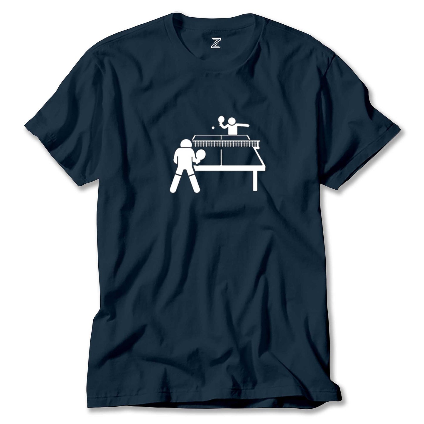 Ping Pong Table Tennis Round Renkli Tişört