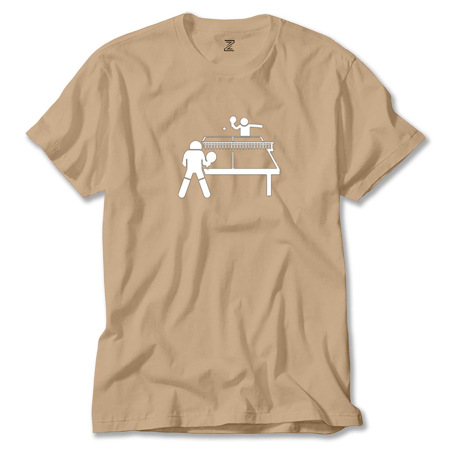 Ping Pong Table Tennis Round Renkli Tişört