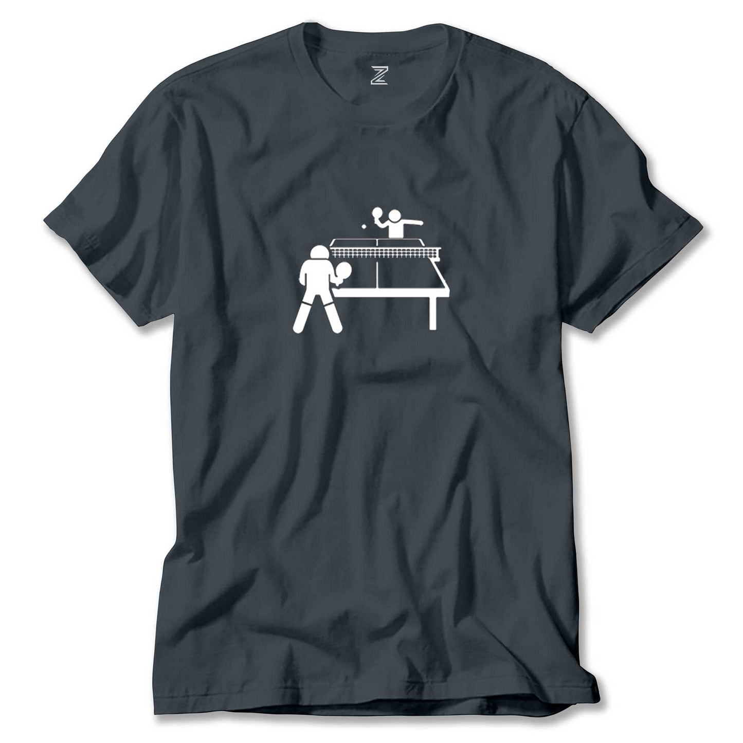 Ping Pong Table Tennis Round Renkli Tişört