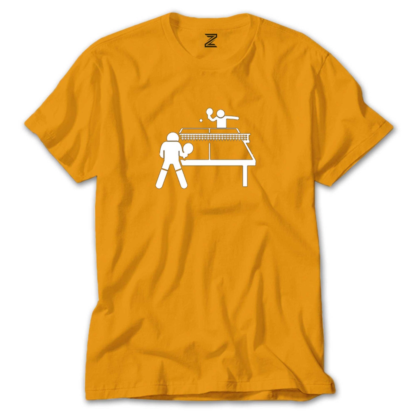 Ping Pong Table Tennis Round Renkli Tişört