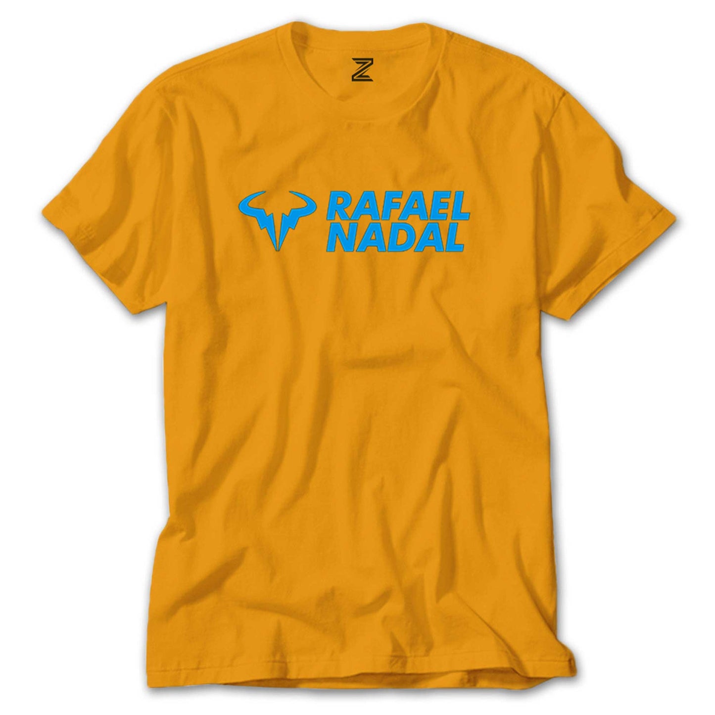 İndirimli Rafael Nadal Blue Logo Text Sarı Tişört