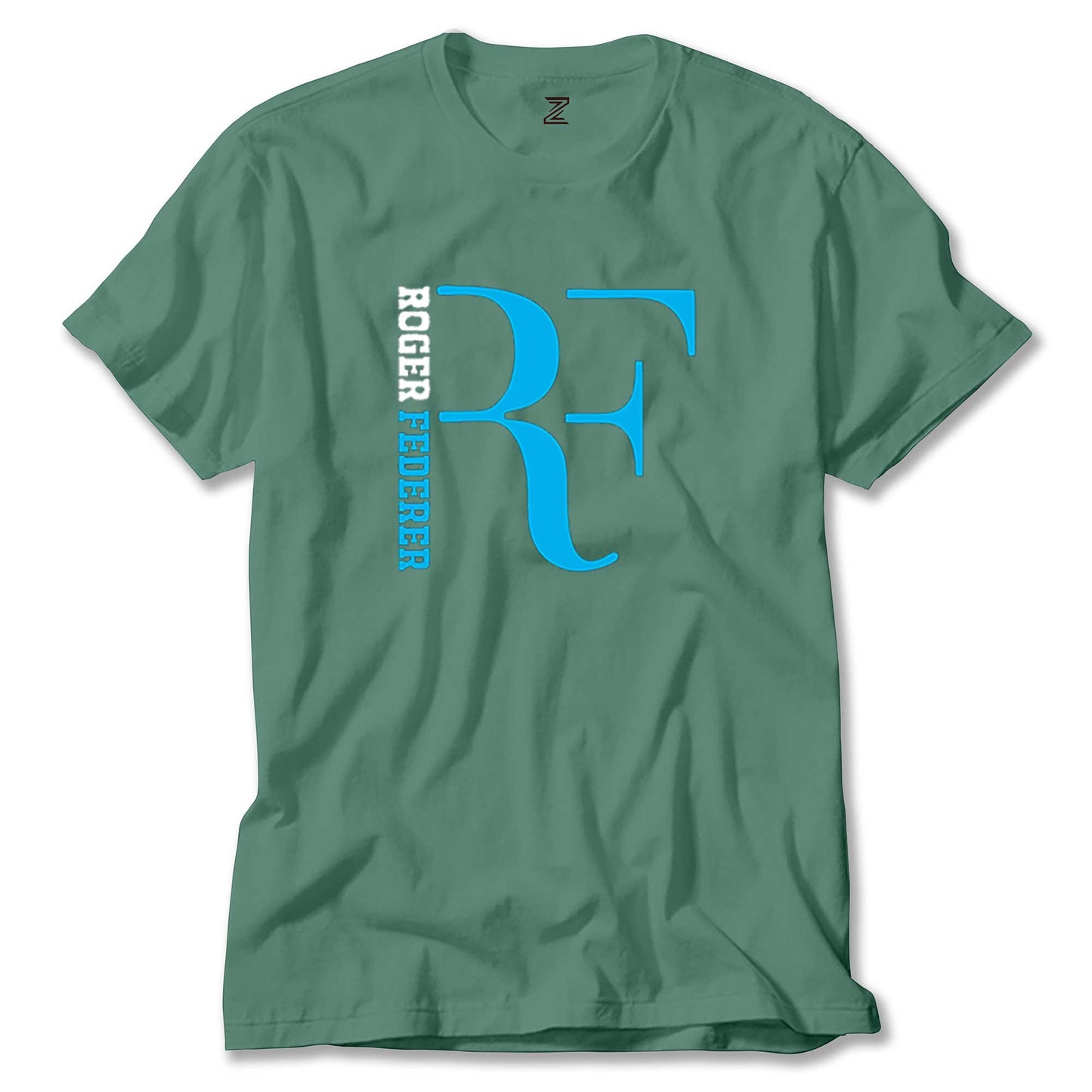 Roger Federer Blue Logo Renkli Tişört
