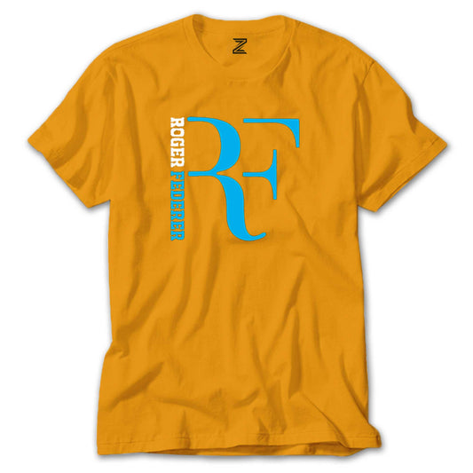 Roger Federer Blue Logo Renkli Tişört