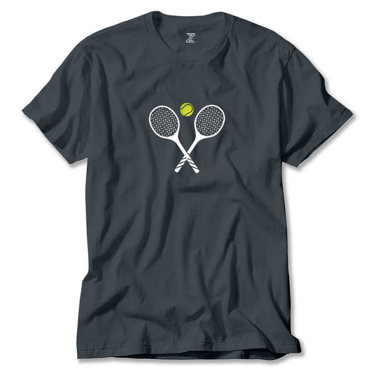 İndirimli Tennis Rackets Füme Tişört